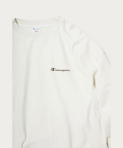 Champion（チャンピオン）の「【別注】＜Champion（チャンピオン）＞∴リバースウィーブスウェットプルオーバー（スウェット・レディース・ダークグレー/ブラウン/オフホワイト・FREE）」の16枚目の写真