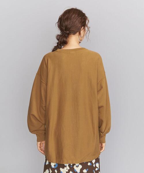 Champion（チャンピオン）の「【別注】＜Champion（チャンピオン）＞∴リバースウィーブスウェットプルオーバー（スウェット・レディース・ダークグレー/ブラウン/オフホワイト・FREE）」の9枚目の写真