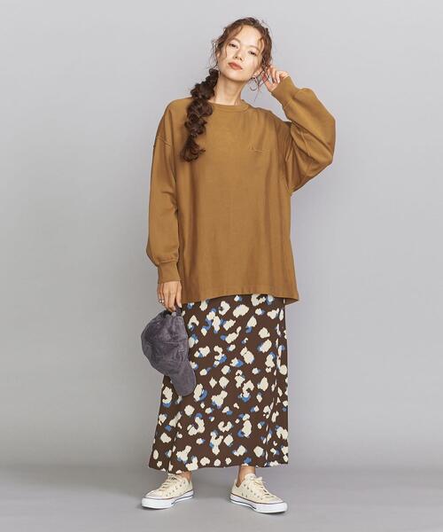 Champion（チャンピオン）の「【別注】＜Champion（チャンピオン）＞∴リバースウィーブスウェットプルオーバー（スウェット・レディース・ダークグレー/ブラウン/オフホワイト・FREE）」の8枚目の写真