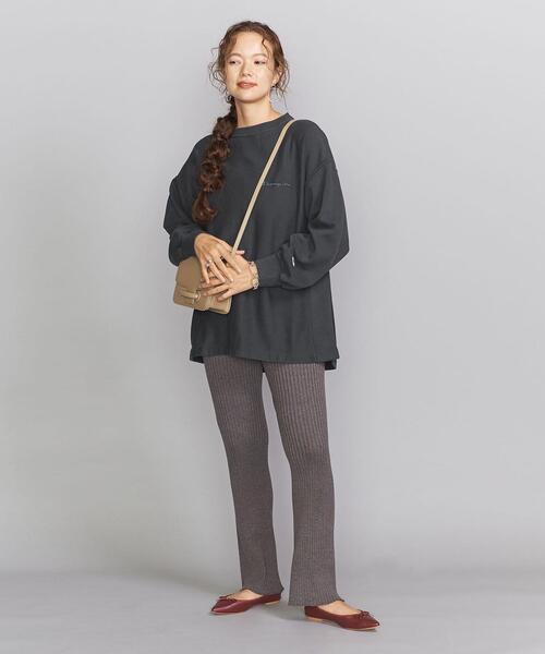 Champion（チャンピオン）の「【別注】＜Champion（チャンピオン）＞∴リバースウィーブスウェットプルオーバー（スウェット・レディース・ダークグレー/ブラウン/オフホワイト・FREE）」の13枚目の写真