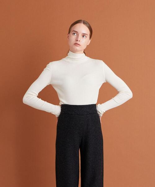 Steven Alan（スティーブンアラン）の「＜Steven Alan＞RIB LONG SLEEVE PULLOVER/カットソー（Tシャツ/カットソー・レディース・レッド/オフホワイト/オリーブ・FREE）」の2枚目の写真