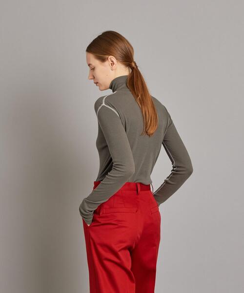 Steven Alan（スティーブンアラン）の「＜Steven Alan＞RIB LONG SLEEVE PULLOVER/カットソー（Tシャツ/カットソー・レディース・レッド/オフホワイト/オリーブ・FREE）」の3枚目の写真