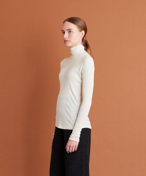 Steven Alan（スティーブンアラン）の「＜Steven Alan＞RIB LONG SLEEVE PULLOVER/カットソー（Tシャツ/カットソー・レディース・レッド/オフホワイト/オリーブ・FREE）」の4枚目の写真