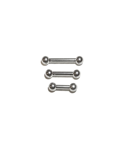 MORPH(モルフ)の「MORPH モルフ バーベルボディーピアス 10ゲージ 8mm~16mm(ピアス(片耳用)・メンズ・シルバー・8/10/12/14/16)」の2枚目の写真