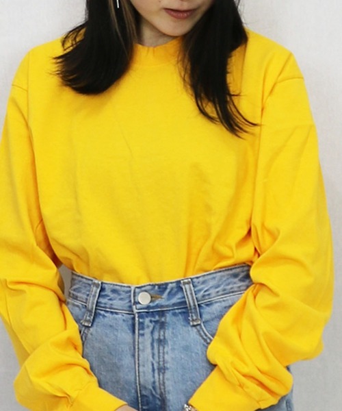 LOS ANGELES APPAREL（ロサンゼルスアパレル）の「Los Angeles Apparel/ロサンゼルスアパレル　6.5oz　ロングスリーブTシャツ（Tシャツ/カットソー・メンズ・ホワイト/ブラック/イエロー/オレンジ/ブルー/グリーン・MEDIUM/LARGE/X-LARGE）」の5枚目の写真