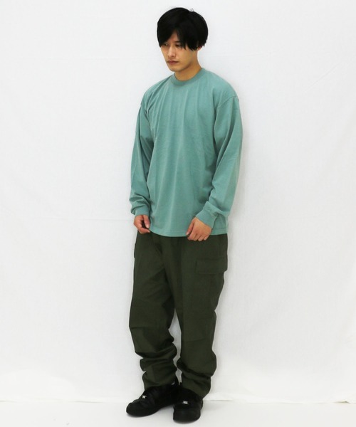 LOS ANGELES APPAREL（ロサンゼルスアパレル）の「Los Angeles Apparel/ロサンゼルスアパレル　6.5oz　ロングスリーブTシャツ（Tシャツ/カットソー・メンズ・ホワイト/ブラック/イエロー/オレンジ/ブルー/グリーン・MEDIUM/LARGE/X-LARGE）」の13枚目の写真