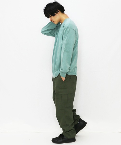 LOS ANGELES APPAREL（ロサンゼルスアパレル）の「Los Angeles Apparel/ロサンゼルスアパレル　6.5oz　ロングスリーブTシャツ（Tシャツ/カットソー・メンズ・ホワイト/ブラック/イエロー/オレンジ/ブルー/グリーン・MEDIUM/LARGE/X-LARGE）」の14枚目の写真