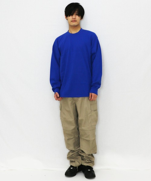 LOS ANGELES APPAREL（ロサンゼルスアパレル）の「Los Angeles Apparel/ロサンゼルスアパレル　6.5oz　ロングスリーブTシャツ（Tシャツ/カットソー・メンズ・ホワイト/ブラック/イエロー/オレンジ/ブルー/グリーン・MEDIUM/LARGE/X-LARGE）」の22枚目の写真