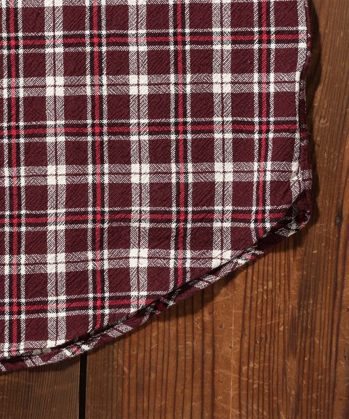 Levi's（リーバイス）の「LEVI'S(R) VINTAGE CLOTHING ショートホーンシャツ SHORTHORN PLAID OXBLOOD（シャツ/ブラウス・メンズ・レッド・L/M/S/XL）」の5枚目の写真