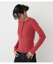 BLACK BY MOUSSY（ブラックバイマウジー）の「washable henry neck tops（Tシャツ/カットソー・レディース）」