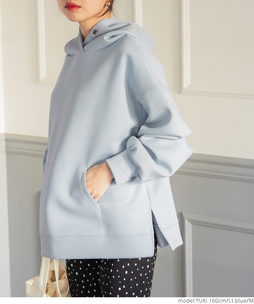 coca（coca）（コカ）の「＼新色登場／カバー力120％！ハリ感ダンボールフーディ（パーカー・レディース・チャコールグレー/グレー系その他/アイボリー/グレー/ネイビー/ピンク/カーキ/ライトブルー/ベージュ/ブラック・ONE SIZE/M/L）」の17枚目の写真