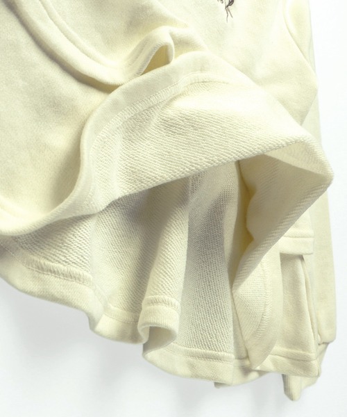 BRANSHES（ブランシェス）の「2段ペプラムチュニック（チュニック・キッズ・ライトグレー/ピンク/アイボリー・90cm/110cm/100cm/120cm/130cm/140cm/150cm）」の9枚目の写真