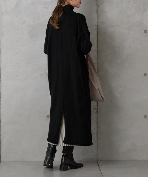 PUAL CE CIN（ピュアルセシン）の「【Du noir】ハイネックニットチュニック（ニット/セーター・レディース・チャコールグレー/ブラック/ベージュ/レッド・FREE）」の19枚目の写真