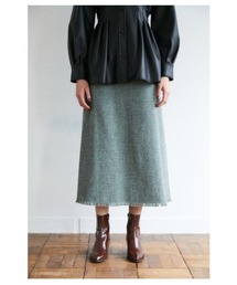 MOUSSY | TWEED FRINGE スカート(スカート)