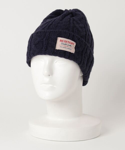 BURTON(バートン)の「ケーブル編み ニット帽(ニットキャップ/ビーニー・メンズ・ホワイト/ネイビー/グレー/オレンジ・FREE)」の3枚目の写真