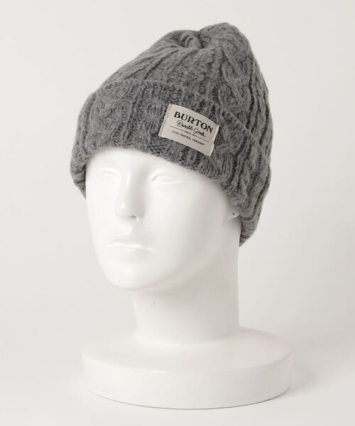 BURTON(バートン)の「ケーブル編み ニット帽(ニットキャップ/ビーニー・メンズ・ホワイト/ネイビー/グレー/オレンジ・FREE)」の2枚目の写真