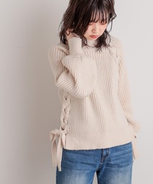 natural couture | サイドレースアップほんわりニット(ニット/セーター)