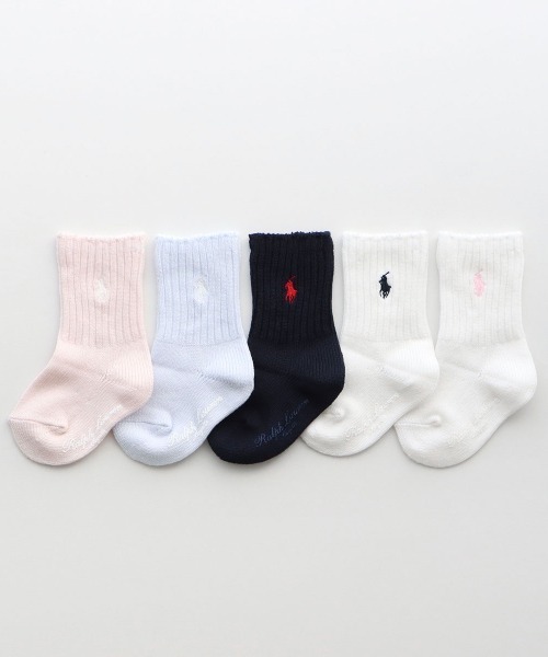 POLO RALPH LAUREN(ポロ ラルフ ローレン)の「POLO RALPH LAUREN Layette ワンポイント リブ ベビーソックス 04885506(ベビーシューズ/ベビーソックス・キッズ・ネイビー/サックスブルー/ピンク/ホワイト×ブラック/グレー系その他/ライトピンク/ホワイト×ピンク/ネイビー系・11-13cm/9-11cm)」の17枚目の写真