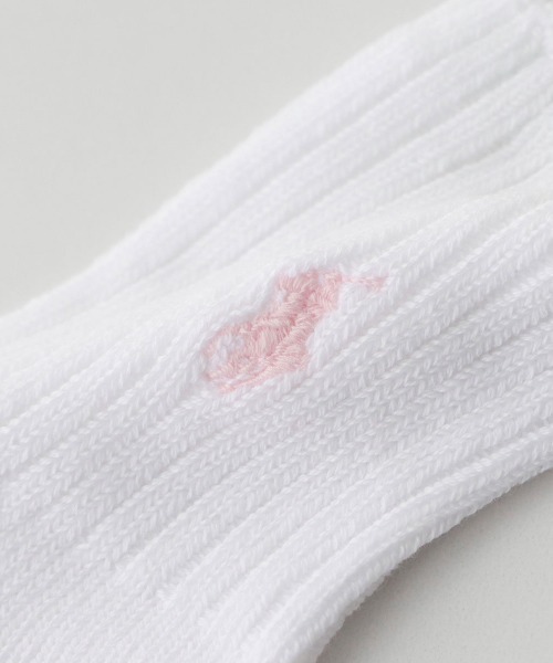 POLO RALPH LAUREN(ポロ ラルフ ローレン)の「POLO RALPH LAUREN Layette ワンポイント リブ ベビーソックス 04885506(ベビーシューズ/ベビーソックス・キッズ・ネイビー/サックスブルー/ピンク/ホワイト×ブラック/グレー系その他/ライトピンク/ホワイト×ピンク/ネイビー系・11-13cm/9-11cm)」の13枚目の写真