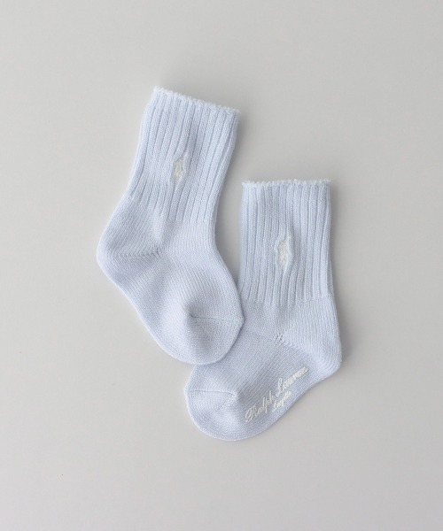 POLO RALPH LAUREN(ポロ ラルフ ローレン)の「POLO RALPH LAUREN Layette ワンポイント リブ ベビーソックス 04885506(ベビーシューズ/ベビーソックス・キッズ・ネイビー/サックスブルー/ピンク/ホワイト×ブラック/グレー系その他/ライトピンク/ホワイト×ピンク/ネイビー系・11-13cm/9-11cm)」の10枚目の写真