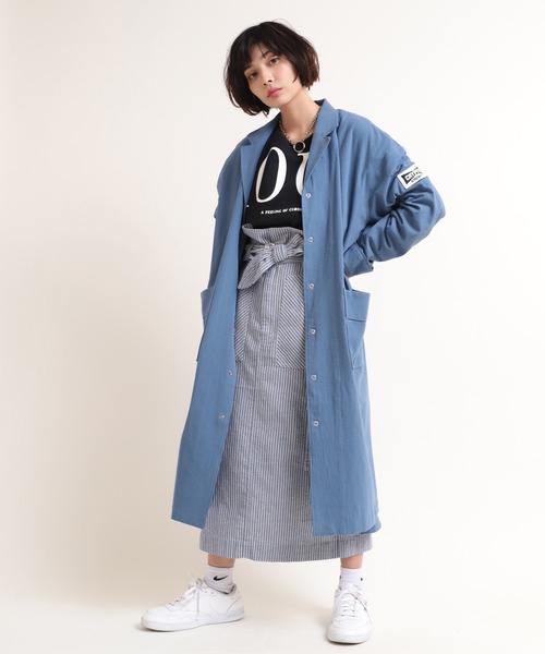 RNA（アールエヌエー）の「G1012 【セットアップ対応】ハイウエストワークロングスカート（スカート・レディース・ネイビー/ピンク/ライトグリーン・MEDIUM）」の17枚目の写真