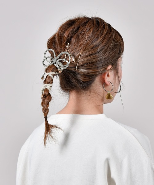 CALIFORNIA OUTFITTERS(カリフォルニア アウトフィッターズ)の「【LULKA(ルールカ)】着物・浴衣アレンジ 2本セット 和柄ぐるぐるヘアワイヤー(その他ヘアアクセサリー・レディース・ブルー系その他/レッド系その他/グリーン系その他/ピンク系その他・ONE SIZE)」の7枚目の写真