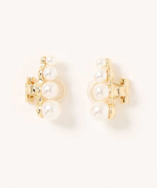 Three Four Time（ｽﾘｰﾌｫｰﾀｲﾑ）の「グラデーションパールイヤリング（イヤリング・レディース・ゴールド・FREE）」の5枚目の写真