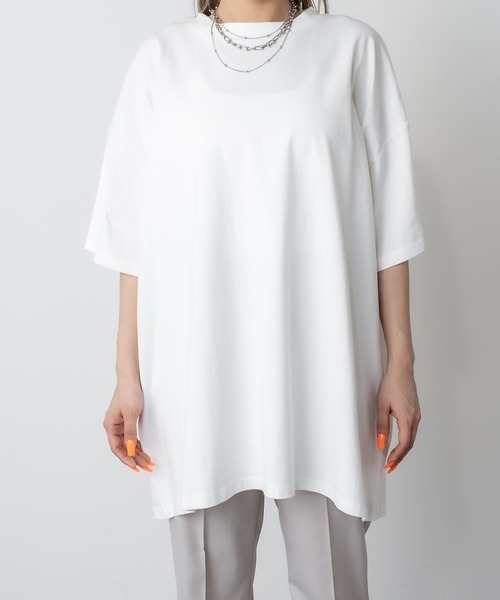 RASVOA（ラスボア）の「フライヤーおばけＴ（Tシャツ/カットソー・レディース・ブラック/オフホワイト/サックスブルー/オレンジ/グリーン・FREE）」の20枚目の写真