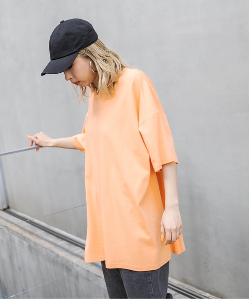 RASVOA（ラスボア）の「フライヤーおばけＴ（Tシャツ/カットソー・レディース・ブラック/オフホワイト/サックスブルー/オレンジ/グリーン・FREE）」の15枚目の写真