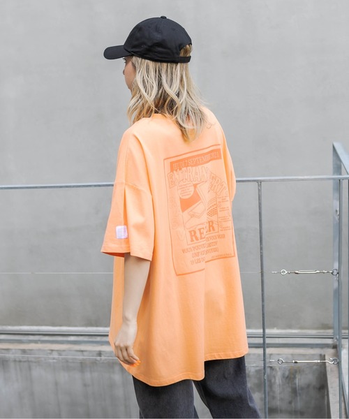 RASVOA（ラスボア）の「フライヤーおばけＴ（Tシャツ/カットソー・レディース・ブラック/オフホワイト/サックスブルー/オレンジ/グリーン・FREE）」の14枚目の写真