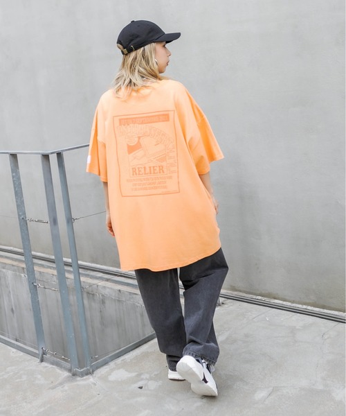 RASVOA（ラスボア）の「フライヤーおばけＴ（Tシャツ/カットソー・レディース・ブラック/オフホワイト/サックスブルー/オレンジ/グリーン・FREE）」の17枚目の写真