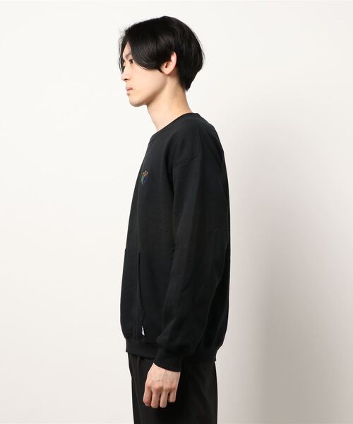 RELAXFIT(リラックスフィット)の「【RELAXFIT / リラックスフィット 】WISM 別注 RAINBOW ROGO MUFF POCKET(スウェット・メンズ・ブラック/チャコールグレー・LARGE/X-LARGE)」の17枚目の写真