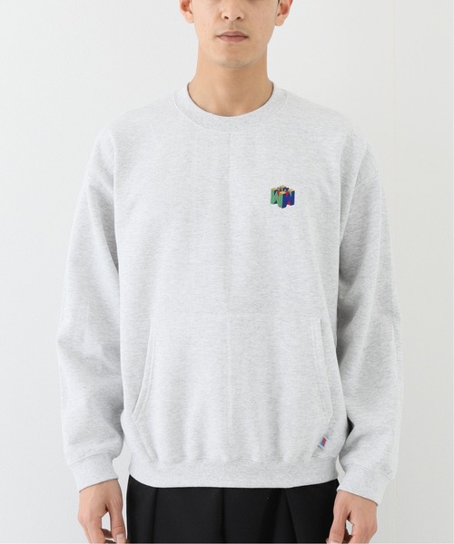 RELAXFIT(リラックスフィット)の「【RELAXFIT / リラックスフィット 】WISM 別注 RAINBOW ROGO MUFF POCKET(スウェット・メンズ・ブラック/チャコールグレー・LARGE/X-LARGE)」の3枚目の写真