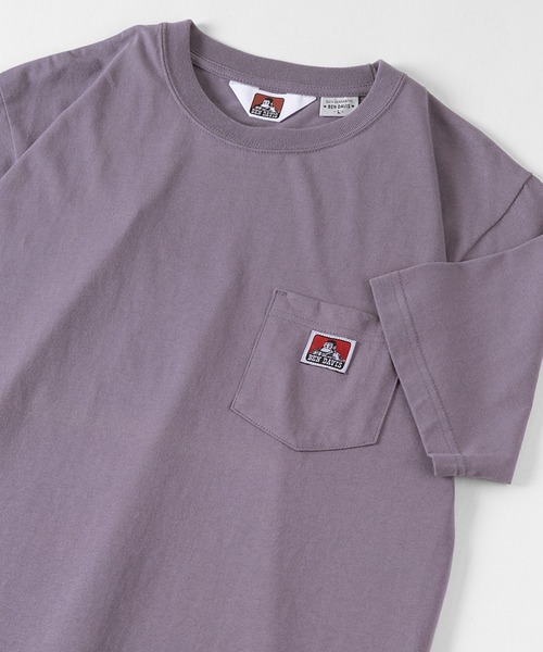 BEN DAVIS（ベンデイビス）の「【BEN DAVIS/ベンデイビス】ワンポイントロゴ 無地ポケット Tシャツ/ポケT（Tシャツ/カットソー・メンズ・ブラック/キャメル/ライトパープル/ダークオレンジ/ダークグリーン/ホワイト/ブラウン/スミクロ/グレイッシュベージュ/ブルーグリーン・L/M/XL）」の9枚目の写真