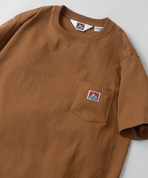 BEN DAVIS（ベンデイビス）の「【BEN DAVIS/ベンデイビス】ワンポイントロゴ 無地ポケット Tシャツ/ポケT（Tシャツ/カットソー・メンズ・ブラック/キャメル/ライトパープル/ダークオレンジ/ダークグリーン/ホワイト/ブラウン/スミクロ/グレイッシュベージュ/ブルーグリーン・L/M/XL）」の5枚目の写真