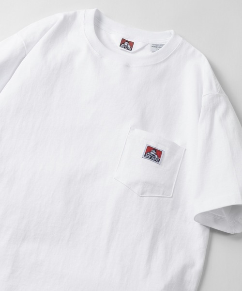 BEN DAVIS（ベンデイビス）の「【BEN DAVIS/ベンデイビス】ワンポイントロゴ 無地ポケット Tシャツ/ポケT（Tシャツ/カットソー・メンズ・ブラック/キャメル/ライトパープル/ダークオレンジ/ダークグリーン/ホワイト/ブラウン/スミクロ/グレイッシュベージュ/ブルーグリーン・L/M/XL）」の2枚目の写真