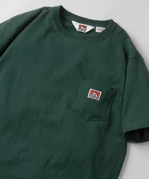 BEN DAVIS（ベンデイビス）の「【BEN DAVIS/ベンデイビス】ワンポイントロゴ 無地ポケット Tシャツ/ポケT（Tシャツ/カットソー・メンズ・ブラック/キャメル/ライトパープル/ダークオレンジ/ダークグリーン/ホワイト/ブラウン/スミクロ/グレイッシュベージュ/ブルーグリーン・L/M/XL）」の8枚目の写真