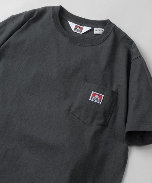 BEN DAVIS（ベンデイビス）の「【BEN DAVIS/ベンデイビス】ワンポイントロゴ 無地ポケット Tシャツ/ポケT（Tシャツ/カットソー・メンズ・ブラック/キャメル/ライトパープル/ダークオレンジ/ダークグリーン/ホワイト/ブラウン/スミクロ/グレイッシュベージュ/ブルーグリーン・L/M/XL）」の4枚目の写真