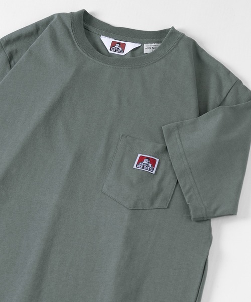 BEN DAVIS（ベンデイビス）の「【BEN DAVIS/ベンデイビス】ワンポイントロゴ 無地ポケット Tシャツ/ポケT（Tシャツ/カットソー・メンズ・ブラック/キャメル/ライトパープル/ダークオレンジ/ダークグリーン/ホワイト/ブラウン/スミクロ/グレイッシュベージュ/ブルーグリーン・L/M/XL）」の7枚目の写真