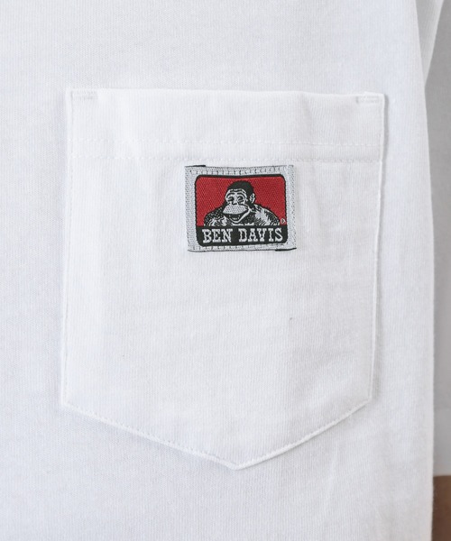 BEN DAVIS（ベンデイビス）の「【BEN DAVIS/ベンデイビス】ワンポイントロゴ 無地ポケット Tシャツ/ポケT（Tシャツ/カットソー・メンズ・ブラック/キャメル/ライトパープル/ダークオレンジ/ダークグリーン/ホワイト/ブラウン/スミクロ/グレイッシュベージュ/ブルーグリーン・L/M/XL）」の16枚目の写真