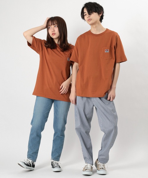 BEN DAVIS（ベンデイビス）の「【BEN DAVIS/ベンデイビス】ワンポイントロゴ 無地ポケット Tシャツ/ポケT（Tシャツ/カットソー・メンズ・ブラック/キャメル/ライトパープル/ダークオレンジ/ダークグリーン/ホワイト/ブラウン/スミクロ/グレイッシュベージュ/ブルーグリーン・L/M/XL）」の22枚目の写真