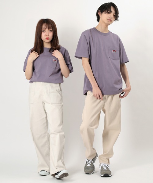 BEN DAVIS（ベンデイビス）の「【BEN DAVIS/ベンデイビス】ワンポイントロゴ 無地ポケット Tシャツ/ポケT（Tシャツ/カットソー・メンズ・ブラック/キャメル/ライトパープル/ダークオレンジ/ダークグリーン/ホワイト/ブラウン/スミクロ/グレイッシュベージュ/ブルーグリーン・L/M/XL）」の20枚目の写真