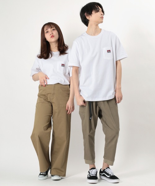 BEN DAVIS（ベンデイビス）の「【BEN DAVIS/ベンデイビス】ワンポイントロゴ 無地ポケット Tシャツ/ポケT（Tシャツ/カットソー・メンズ・ブラック/キャメル/ライトパープル/ダークオレンジ/ダークグリーン/ホワイト/ブラウン/スミクロ/グレイッシュベージュ/ブルーグリーン・L/M/XL）」の18枚目の写真