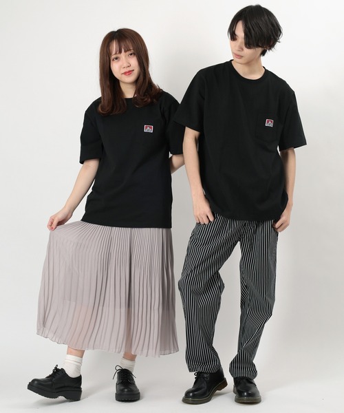 BEN DAVIS（ベンデイビス）の「【BEN DAVIS/ベンデイビス】ワンポイントロゴ 無地ポケット Tシャツ/ポケT（Tシャツ/カットソー・メンズ・ブラック/キャメル/ライトパープル/ダークオレンジ/ダークグリーン/ホワイト/ブラウン/スミクロ/グレイッシュベージュ/ブルーグリーン・L/M/XL）」の19枚目の写真