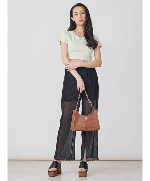 EVRIS(エヴリス)の「スクエアトゥウッドヒールサンダル(サンダル・レディース・ブラック/ブラウン/アイボリー・LARGE/MEDIUM)」の6枚目の写真