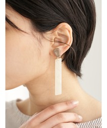 YECCA VECCA | マーブルカラーアシメイヤリング　＊(ピアス（両耳用）)