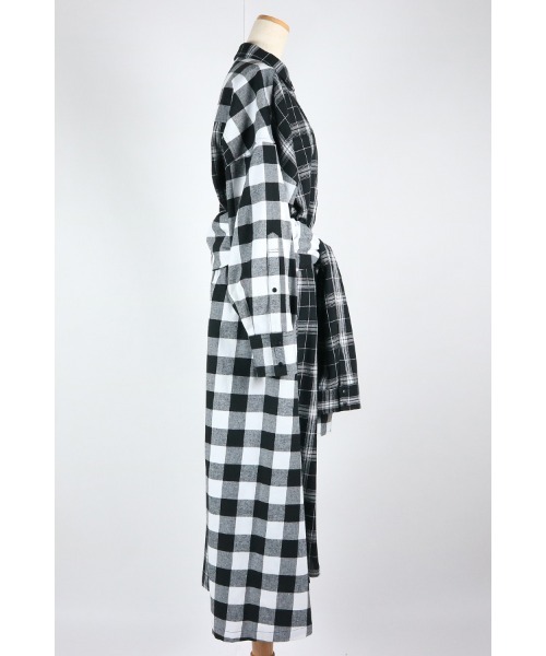 AULA AILA（アウラアイラ）の「3WAYチェックシャツドレス（ドレス・レディース・レッド/ネイビー/ブラック・0）」の17枚目の写真