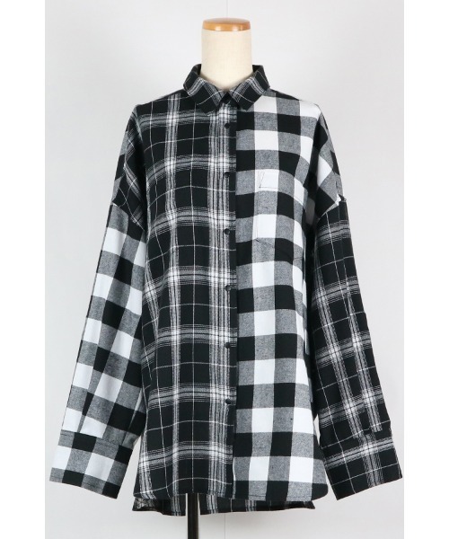 AULA AILA（アウラアイラ）の「3WAYチェックシャツドレス（ドレス・レディース・レッド/ネイビー/ブラック・0）」の21枚目の写真