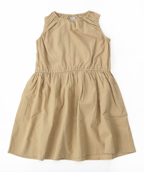 DILASH（ディラッシュ）の「【コットン100％】ノースリーブワンピース（ワンピース・キッズ・カーキ/ベージュ・100/130/120/110/140/90/80）」の3枚目の写真