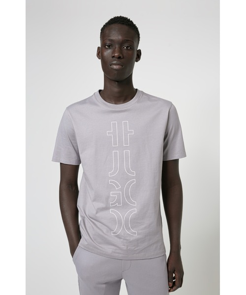 HUGO(ヒューゴ)の「オーガニックコットン クロップトロゴ Tシャツ(Tシャツ/カットソー・メンズ・ホワイト/ブラック/シルバー/ブラウン・S/M/XL/XS/L/XXL)」の4枚目の写真